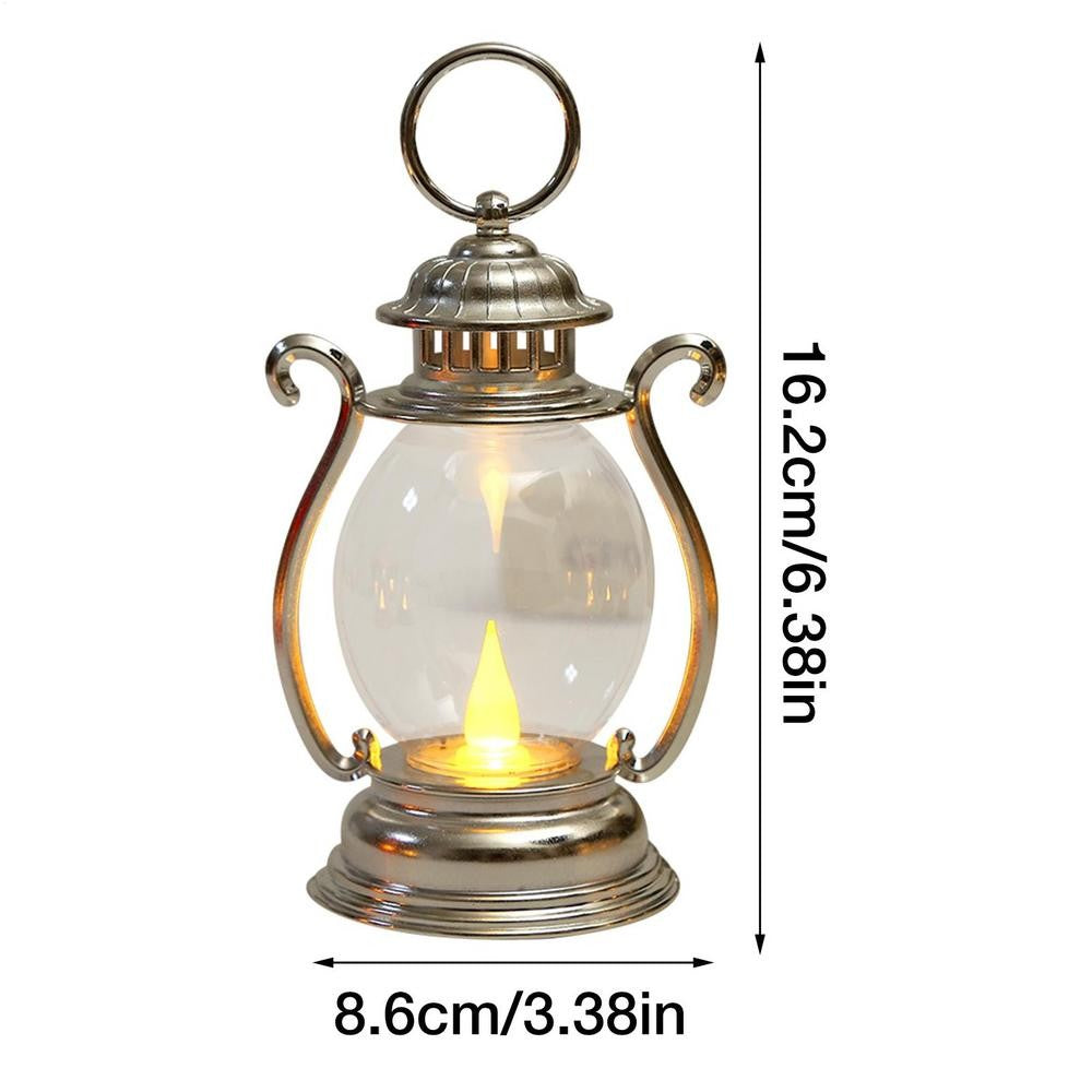 Led Retro Glowing Pony Lantern 2025 Christmas Halloween Simulation Cande Light Lamp Party Supplies Home Decorations