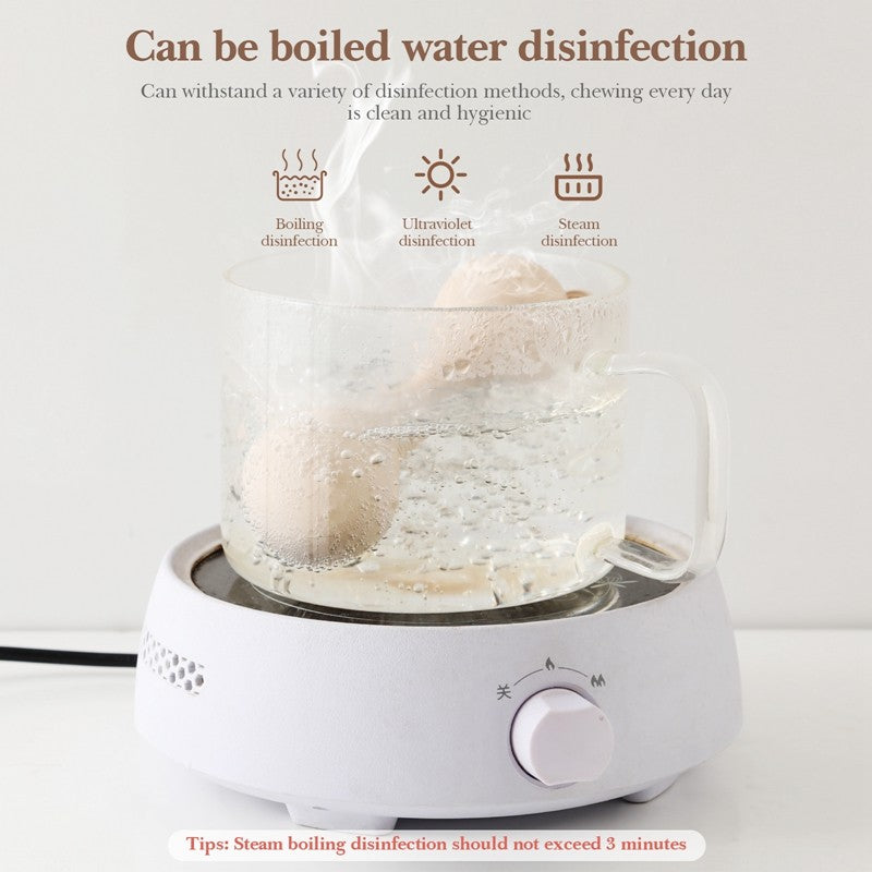 Silicone Baby Rattle Toy Food-grade Baby Teething Tape The Cartoon Bear Shakes The Music Toy Babies' Sensory Touch Toy Baby Gift