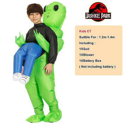 ET-Aliens Inflatable Costume Scary Monster Cosplay For Adult Kids Thanksgiving Christmas Party Festival Stage Children Clothing