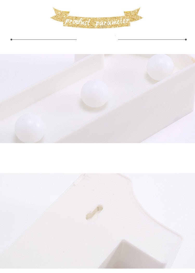 Alphabet Letter LED Lights Luminous Number Lamp Battery Warm Night Light for Home Wedding Birthday Christmas Party Decoration