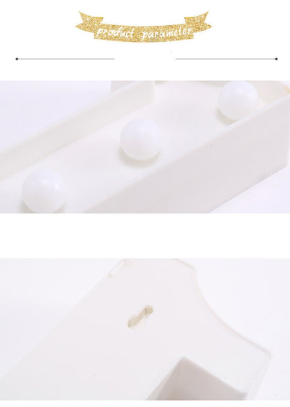 Alphabet Letter LED Lights Luminous Number Lamp Battery Warm Night Light for Home Wedding Birthday Christmas Party Decoration