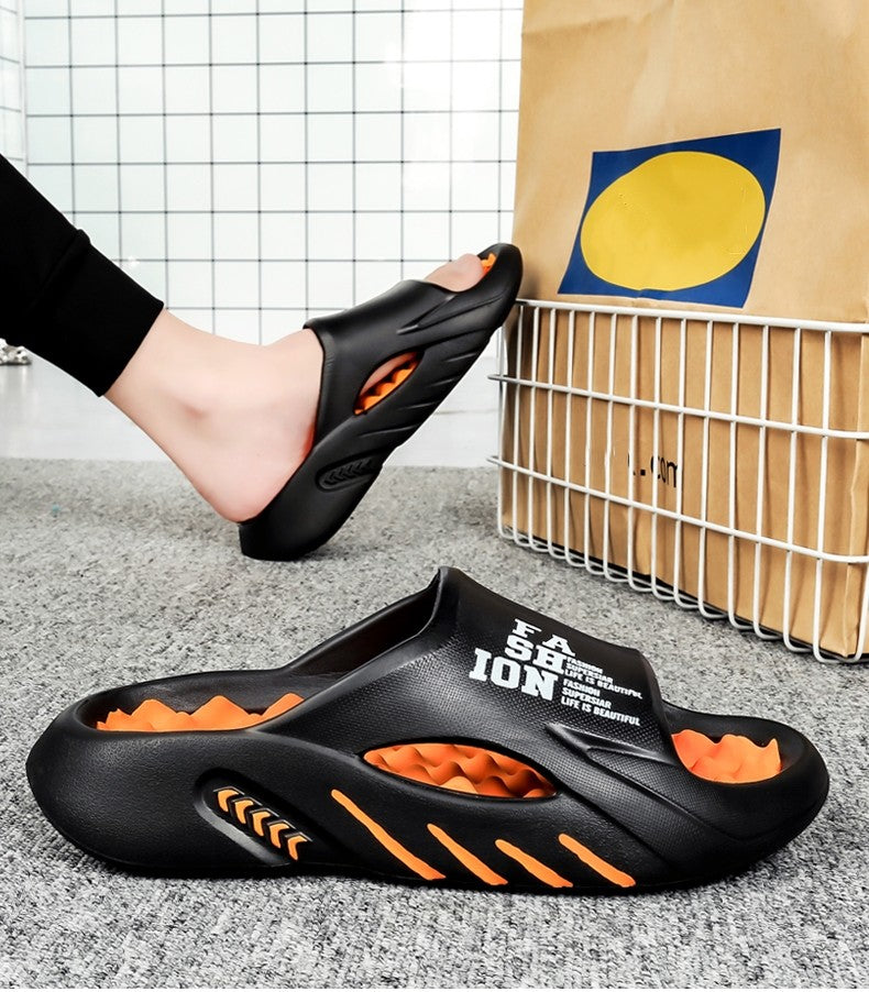 New Summer Man Massage Slippers 2023 Indoor Outdoor Sandals Beach Casual Shoes Soft Bottom Slippers Male Flip Flops Mens Sandals