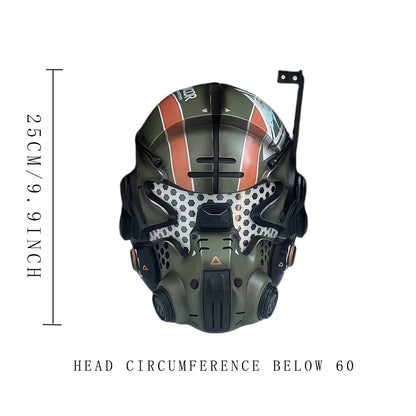 Titanfall Jack Cooper Led Light Mask Cosplay Helmet Halloween Costume for Adult Man Face Masks Masquerade Carnival Party Prop