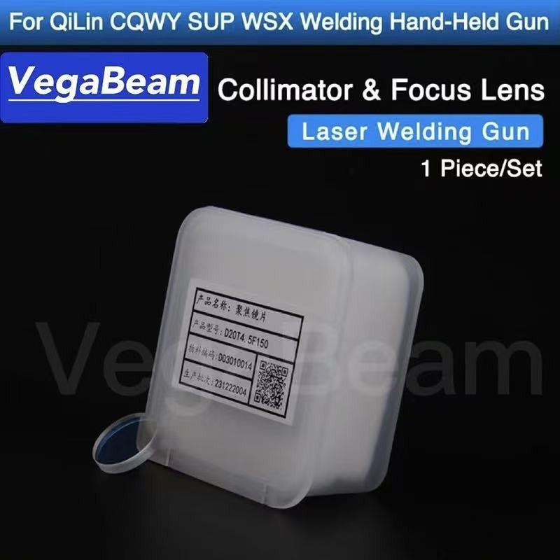 Lente de Foco para Solda a Laser D20 F150 F200 F400 F600 F800 T3.0 T3.5 T4.5 Lente Colimadora D16 F50 F60 T3.5 T5.0 para SUP WXS QILIN
