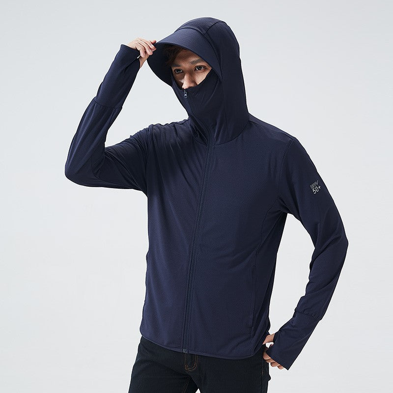 Summer UPF 50+ UV Sun Protection Skin Coats Men Ultra-Light Sportswear Hooded Outwear Men Windbreaker Casual Jackets