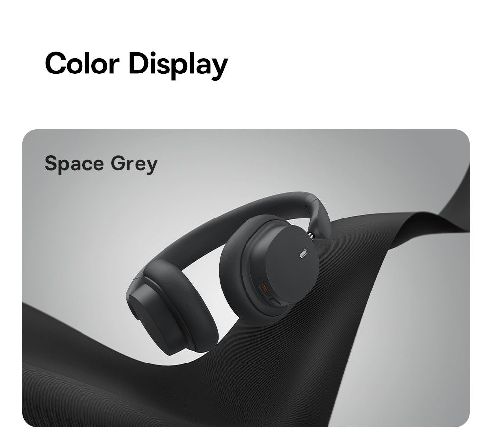 Baseus Bowie D05 Wireless Headphone 3D Spatial Audio Earphone Bluetooth 5.3 Headset 40mm Driver Foldable Over Ear Headphone 70H