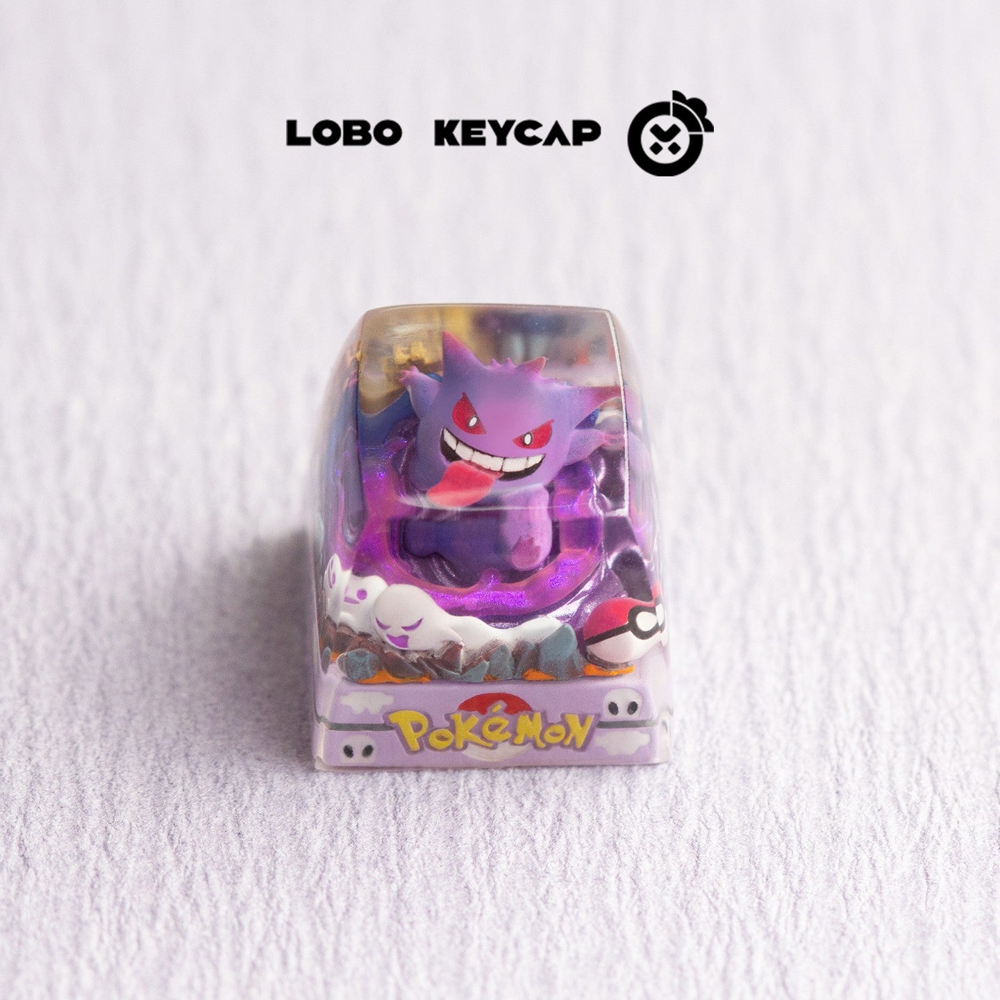 Teclas personalizadas de resina fundida com tema de Pokémon, Pikachu, Gengar para teclado mecânico - Presente personalizado