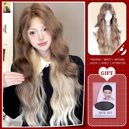 Peruca Sintética Lolita Curta Cacheada 12 Polegadas Doce E Adorável Dourado-Branco Natural Fofa Cabelo Ondulado Cosplay Peruca De Cabeça Cheia Para