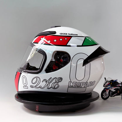 DOT Certified Full Face Motorcycle Helmet for Men And Women Anti-Fog Racing Style Couples Motorcycle Helmet