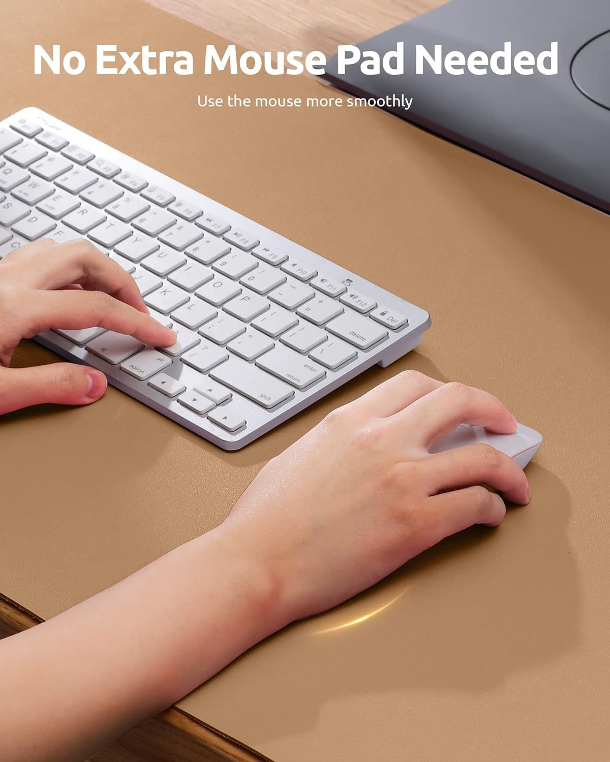 Leather Desk Mat | Computer Mat for Desk| Large Mouse Pad and Keyboard Mat | Desk Protector for Office