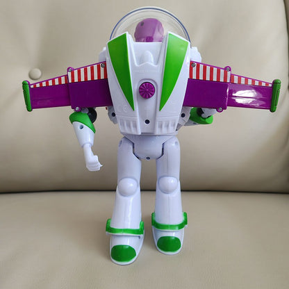 ?Novo? Em estoque Toy Story Buzz Lightyear Robô Elétrico que Anda Boneco de Ação Modelo Pixar Brinquedo Adequado para Presente de Aniversário Infantil