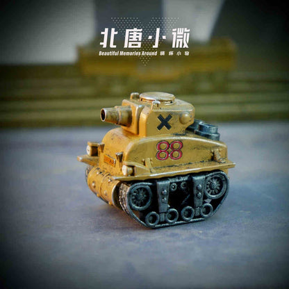 1:64 Metal Slug Genuine Tide Play Figura Snk Feita à Mão Metralhadora Pesada Lança-chamas Boneca Tanque Soldado Inimigo
