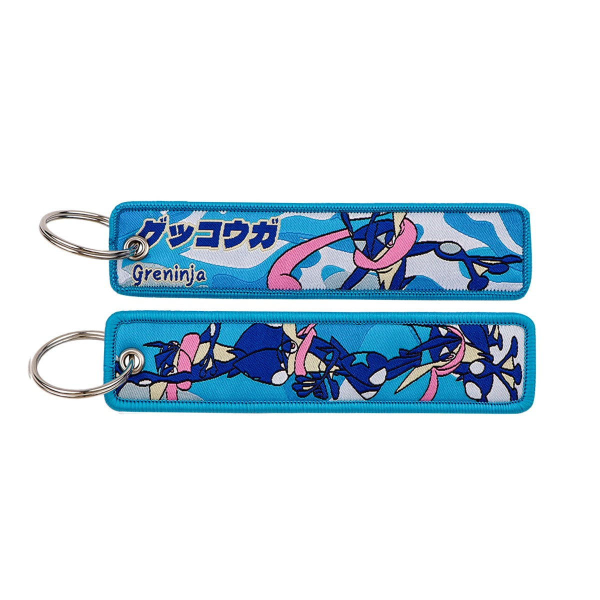 Japanese Anime Elf Monsters Keychain for Cars Backpack Key Holders Embroidery Keyrings Key Tag Jet Tag Accessories Gifts 1pcs