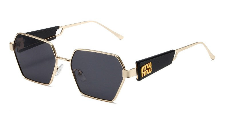 Metal Rectangle Sunglasses Women Fashion High Quality Frame Glasses Vintage Brand Designer Eyewear UV400