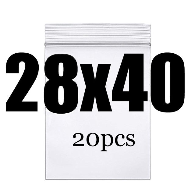 Clear Thick Zip Lock Ziplock Storage Bags Heavy-Duty Transparent Plastic Zip Package Small Jewelry Packing Reclosable Poly Pouch