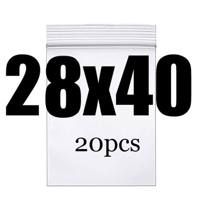 Clear Thick Zip Lock Ziplock Storage Bags Heavy-Duty Transparent Plastic Zip Package Small Jewelry Packing Reclosable Poly Pouch