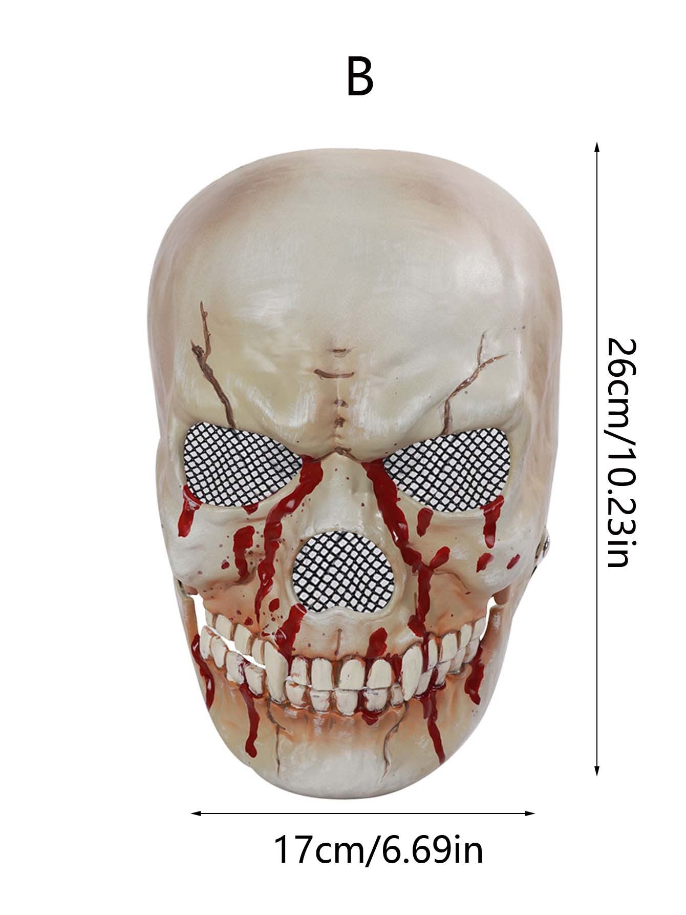 1pcs Moving Mouth Skull Mask Halloween Movable Props Scary Horror Character Props Halloween Holiday Party Masquerade Decoration
