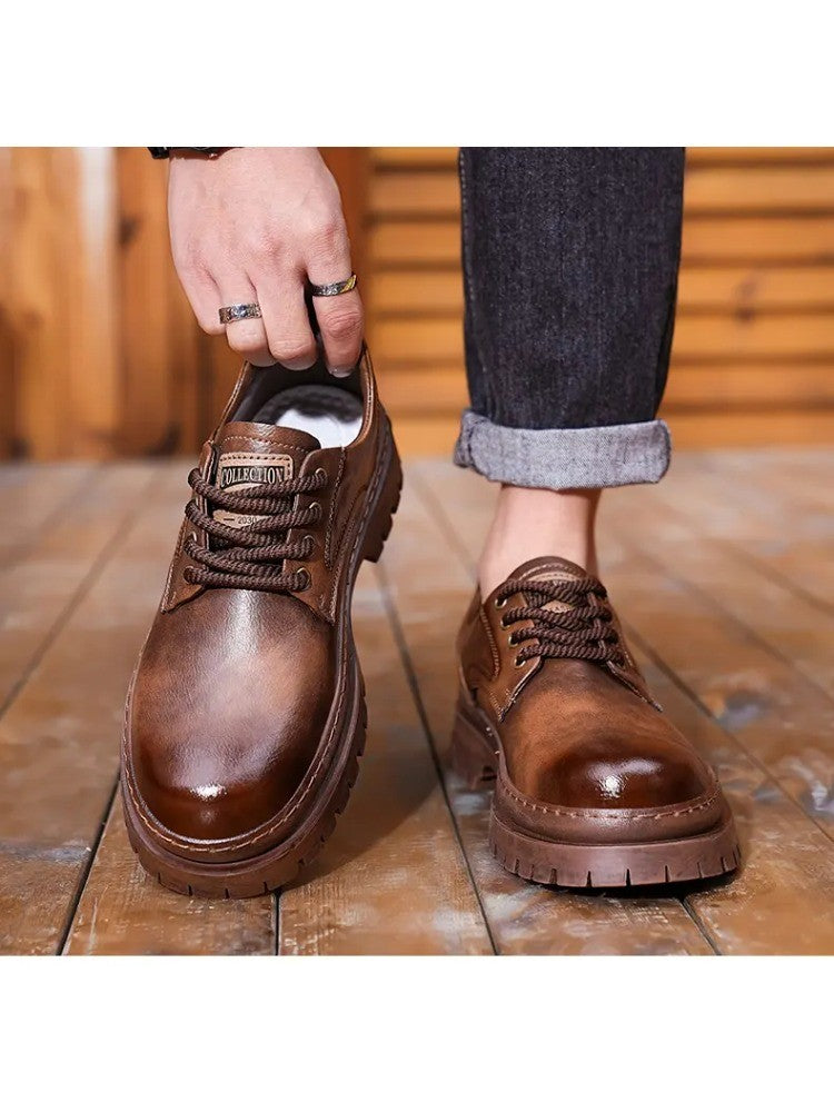 [ENLEN & BENNA] High-quality autumn and winter series men's shoes British fashion low-top men's leather shoes