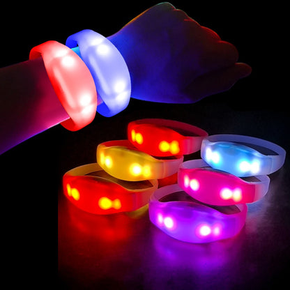 43Keys 1000 Meters 10 Area 15 RGB Remote Controller DMX Function LED Bracelets 100/2000PCS Wristband Wedding Party