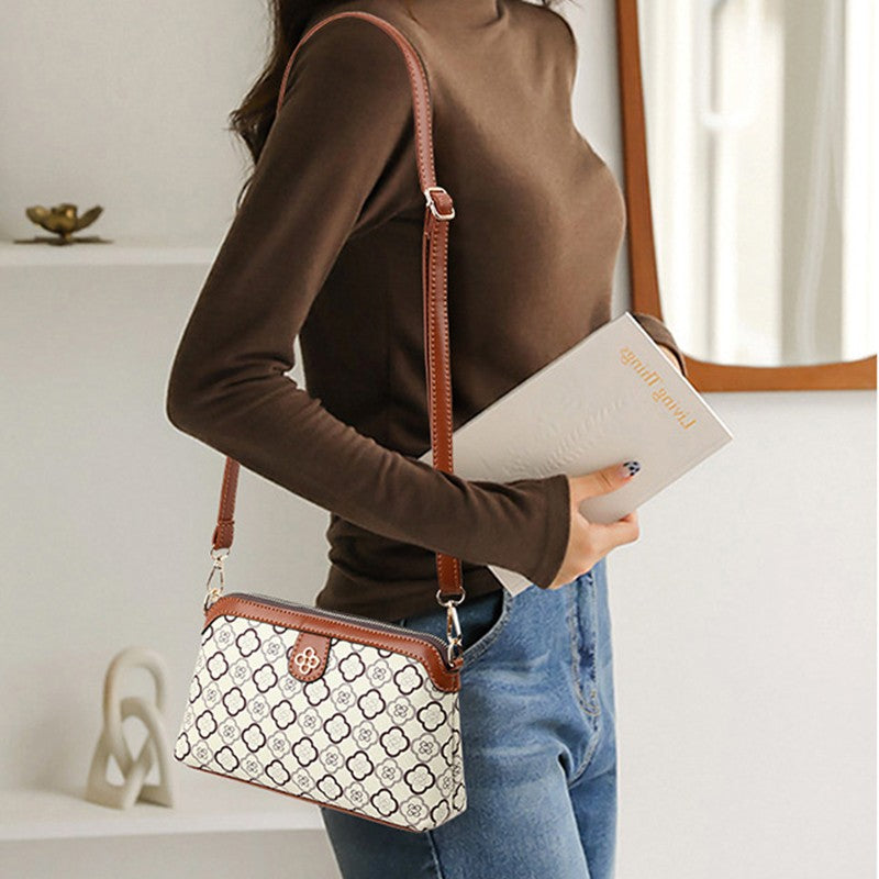 High Quality PU Leather Shoulder Bags Women Small Crossbody Bag Luxury Handbag Lady Messenger Bag Simple Shell Phone Satchels