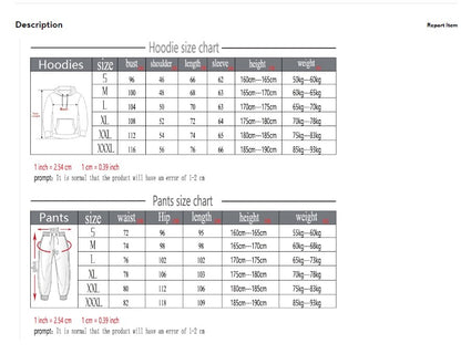 Hot Sale Men's Tracksuit Men Daily Comfortable Single Hooded Sportswear and Sweatpants Man Fashion Sports Suits Jogging Simple