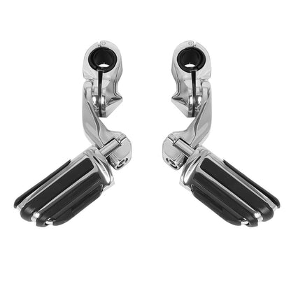 1 1/4" 32mm Motorcycle Foot Rest Highway Engine Guard Foot Pegs Mount Footrest For Harley Touring Honda Kawasaki Suzuki Yamaha