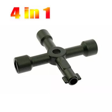 Multi-function Triangular Key Wrench Cross Square Hole Switch Wrench in Electric Control Cabinet Elevator Water Meter Valve