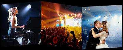 U'King 4PCS 200W LED Par Light DMX512 18x8W RGBW LED Wash Light Effect Flat Light for DJ Disco Party Club Wedding Stage Light