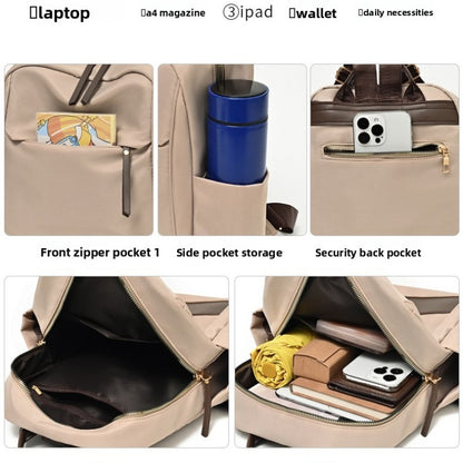 Mochila feminina nova, grande capacidade, leve, mochila de viagem casual, nylon, mochila escolar para estudantes e para o dia a dia