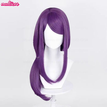 High Quality Kamishiro Rize Cosplay Wig 70cm Purple Heat Resistant Synthetic Hair Rize Kamishiro Wigs + Wig Cap