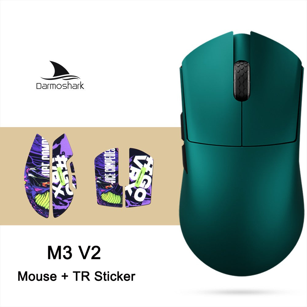 Darmoshark M3 V2 Gaming Mouse Double 8K Wireless Tri Mode 26KDPI PAW3395 Sensor Big Hand Game Macro Mouse For Computer Laptop PC