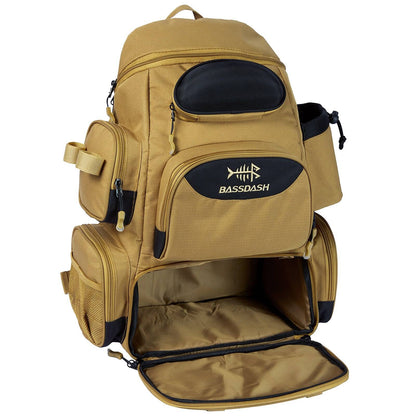 Bassdash Fishing Bag Tackle Backpack Leve Tático Caixa de Pesca Multifuncional