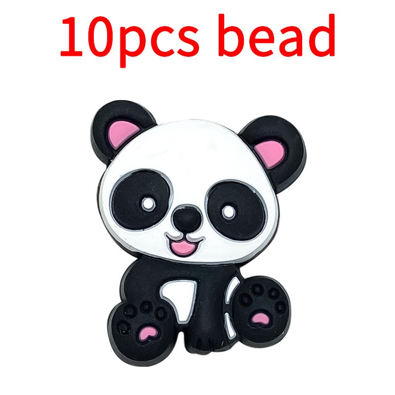 10pcs Mickey Minnie Silicone Pacifier Clips Food Grade Teethers For Baby DIY Baby Soother Nursing Pacifier Chain Accessories