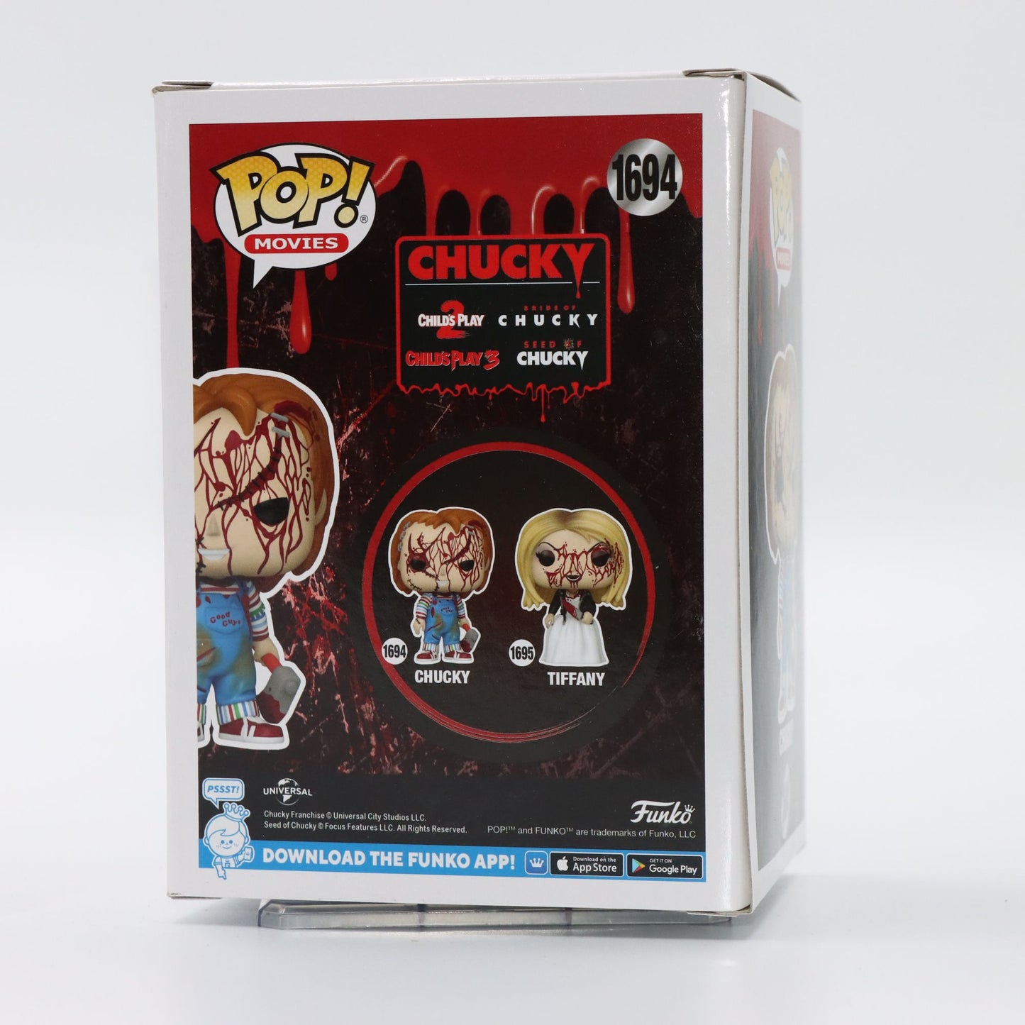 Funko POP Original Chucky Anime Figura Tiffany 1695# 1694# Brinquedos de Bonecos de Ação para Meninos Meninas Presente Modelo Colecionável Ornamentos
