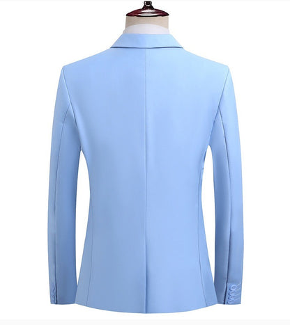 High Quality Classic Men Suit Tuxedo Peak Lapel Groomsmen Wedding Suits Set 3 Pieces(Jacket+Pants+Vest)Fashion Men Business Suit