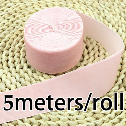 (5 Meters/roll) 40mm Velvet Ribbon Wholesale Gift Wrapping Decoration Christmas Lace Ribbons DIY Holiday Party Decoration