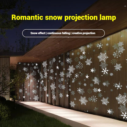 High - Quality Snowflake Falling Projection Lamp for Holiday Decoration Create a Magical Snowy Scene