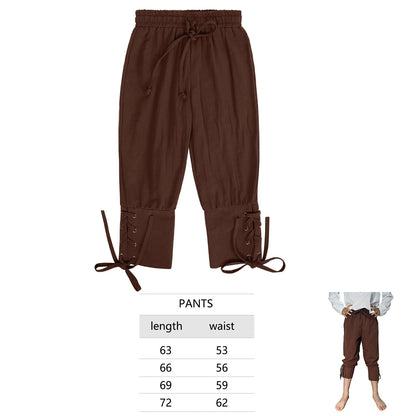 Cosplay Costumes for Children Ruffled Pirate Knights  Pants SetHalloween Medieval Renaissance Victorian Era Vampire