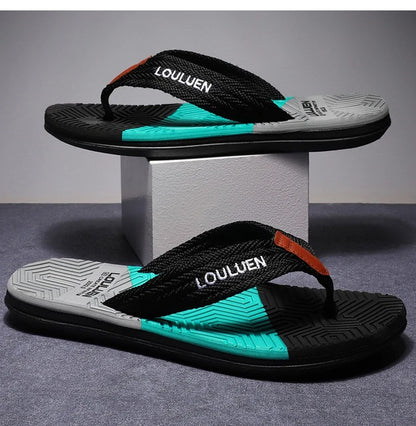 Men Flip Flops Summer Beach Slippers Fashion Breathable Casual Beach Men Slippers Summer Outdoor