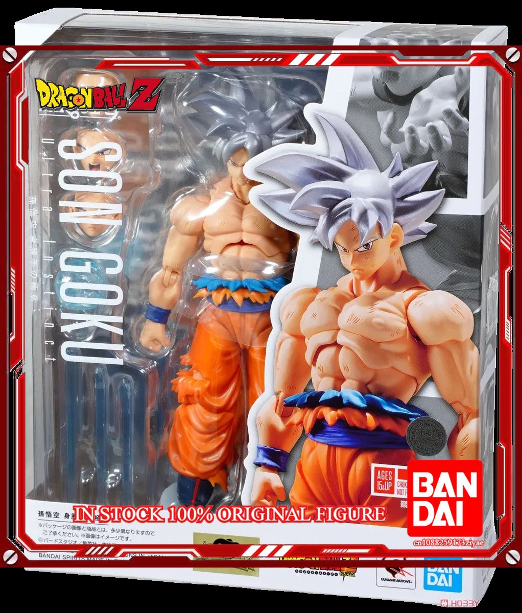 Original Bandai Dragon Ball Z S.H.Figuarts Super Saiyan God Blue Son Gokou SHF Son Goku Blue  Action Figure Model Toys
