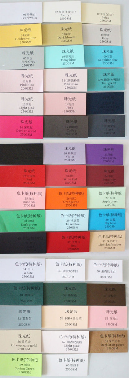 Customized Invitation Envelope, Personalized Wedding Card Holder, Blank Pocket Envelop 50 Sets