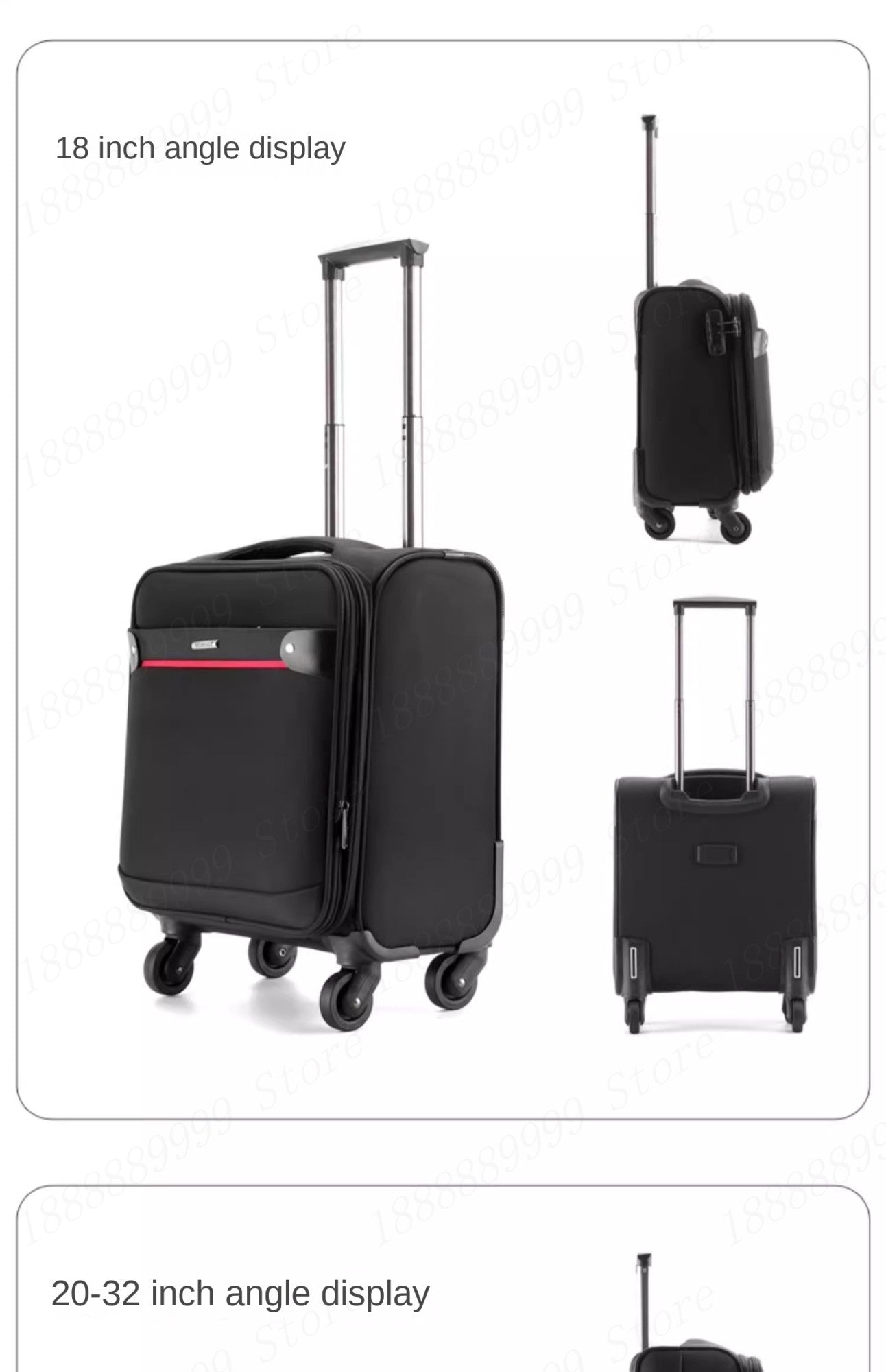 Oxford Cloth Suitcase 20/24/28/32-inch Large-Capacity Luggage Female Male Universal Wheel Business Travel Case