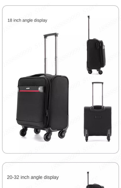 Oxford Cloth Suitcase 20/24/28/32-inch Large-Capacity Luggage Female Male Universal Wheel Business Travel Case
