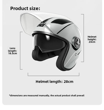 Capacete de motocicleta adulto com certificação 3C, capacete de scooter elétrica com proteção multicamadas