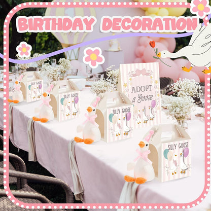 6/16 Peças Lembrancinhas de Festa Ganso Bobo Bichos de Pelúcia Brinquedos de Pelúcia Presentes de Chá de Bebê Aniversário (Tamanho: 25CM)