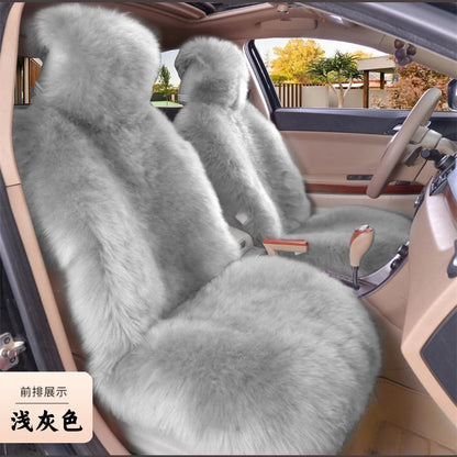 1 Peça Quente Pelúcia Capas de Assento de Carro Universal Longa Lã de Pelo Capa de Assento Dianteiro de Carro Protetor Almofada Tapete para Acessórios de Carro Almofada de Assento de Carro
