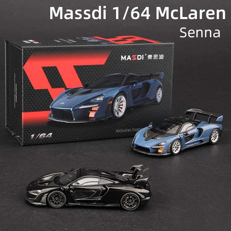 Massdi 1:64 McLaren Senna Modelo de Carro em Liga Minha Supercarro Veículo de Brinquedo Fundido