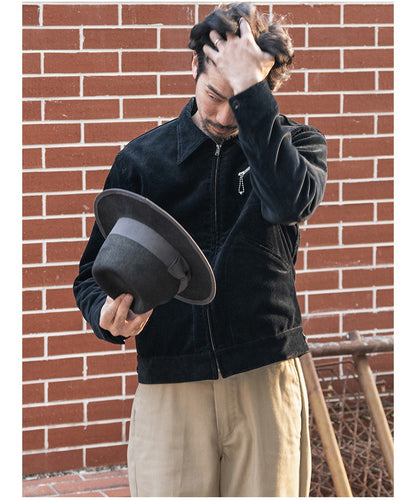 Rugged Bronson Thickened Heavy Corduroy Coat Cossack Short Jacket Fleece Liner Jacket Cool