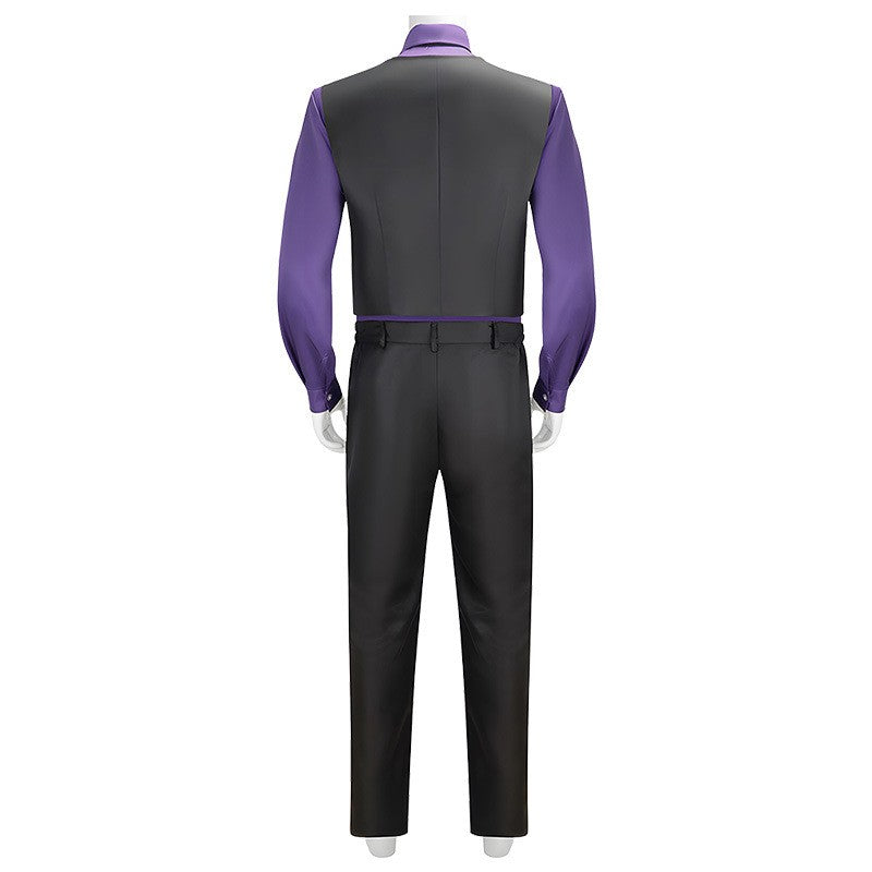 Anime William Afton Cosplay Costume FNaF Purple Guy Costume Five Nights /at Freddy's Doujin Outfit Halloween Party Clothes