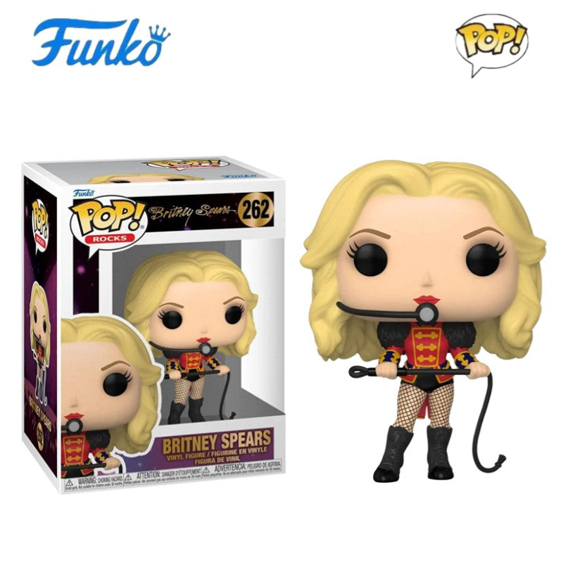 Britney Spears Funko Pop Rocker Singer Boneca Articulada 292 Escultura de Vinil Estrela Bonecas Presentes para Fãs Edição Limitada Modelo Colecionável
